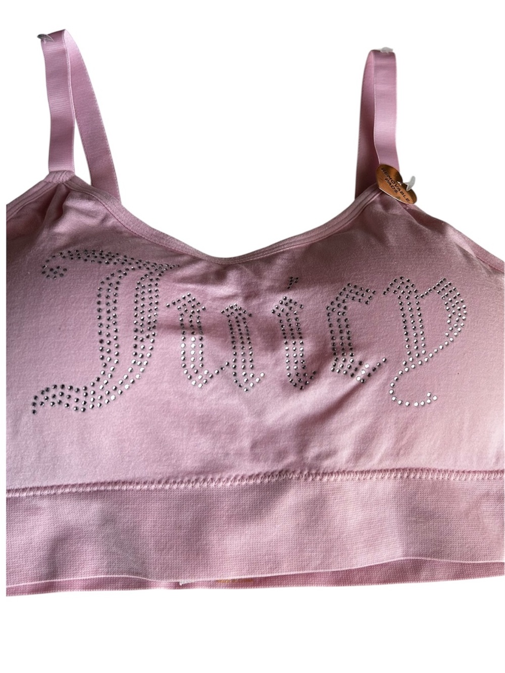 Juicy Couture Pink Rhinestone Logo Bra Y2K
Aesthetic Bralette Cute Sparkly - Picture 3 of 4